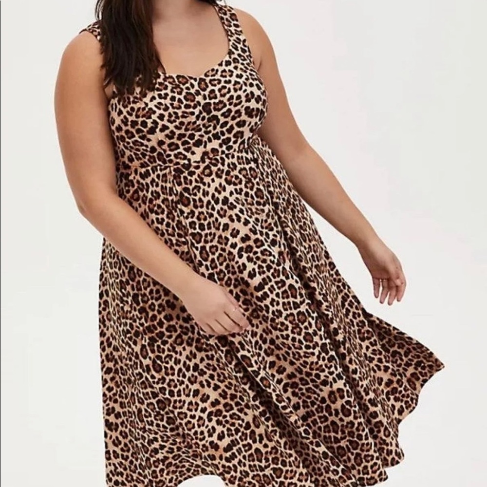 Torrid leopard dress with pockets size 00